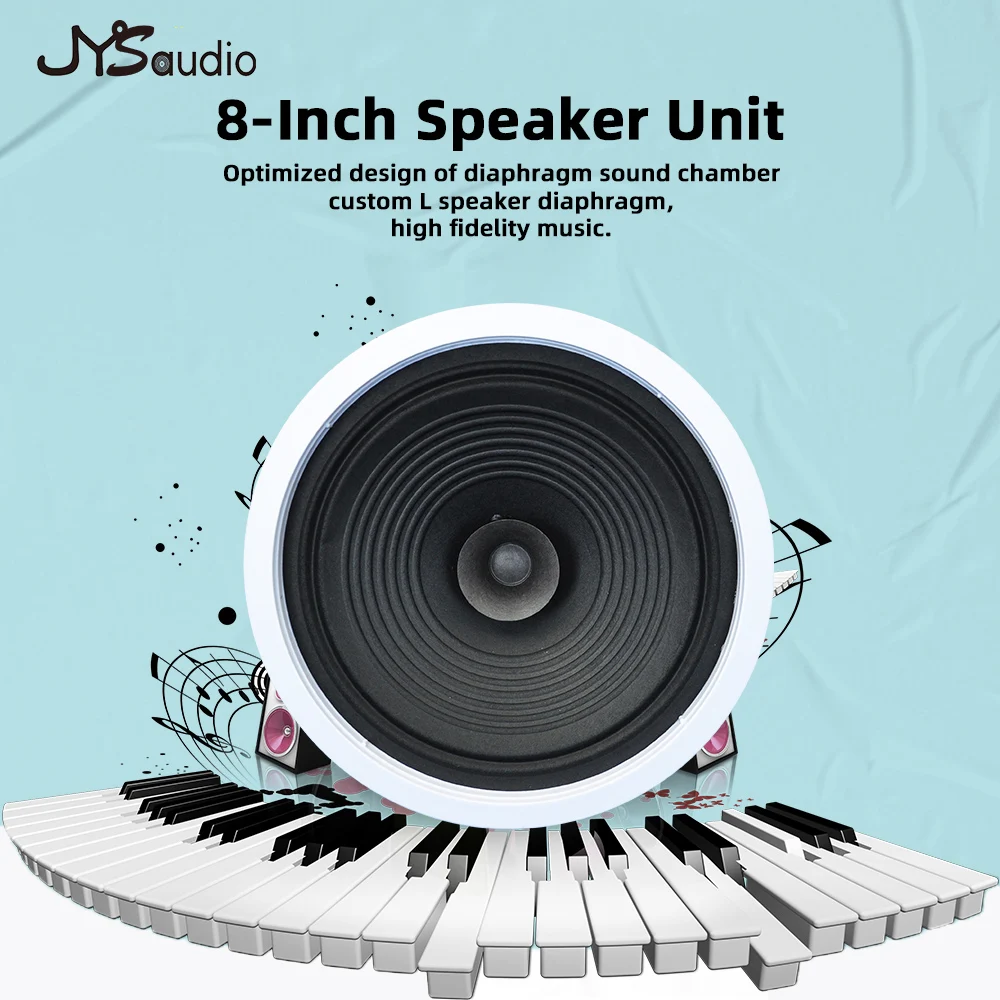 8 Polegada coaxial teto alto-falante amplificador gama completa alto-falante 360 som surround alta sensibilidade alimentado alto-falantes pa sistema