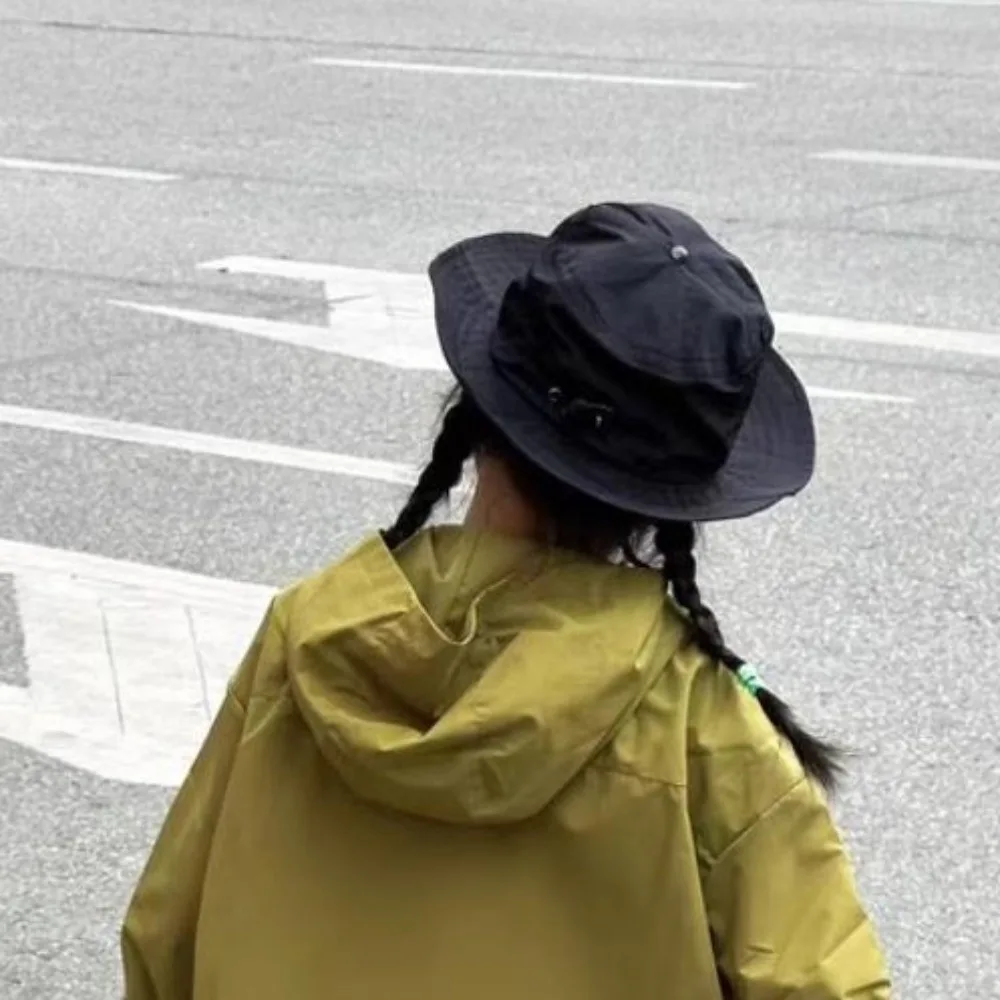 

Korean Style Baby Sun Protection Cap Quick Dry Breathable Bucket Hat Streetwear Candy Color Children Fishman Hat 2-7 Years Old