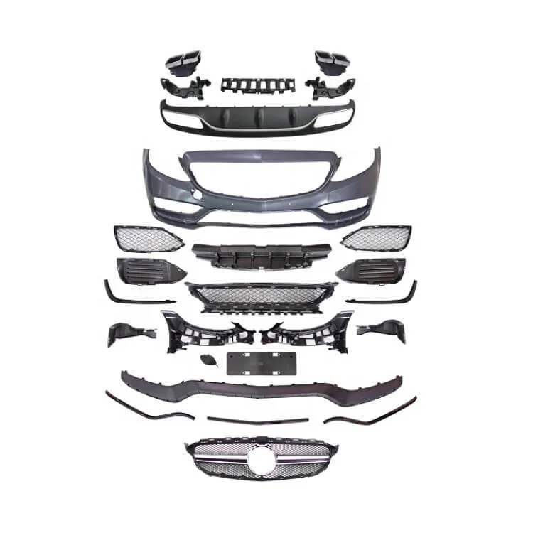 

exhaust w205 body kit amg w205 c63 coupe diffuser for mercedes benz W205 C63 AMG S COUPE
