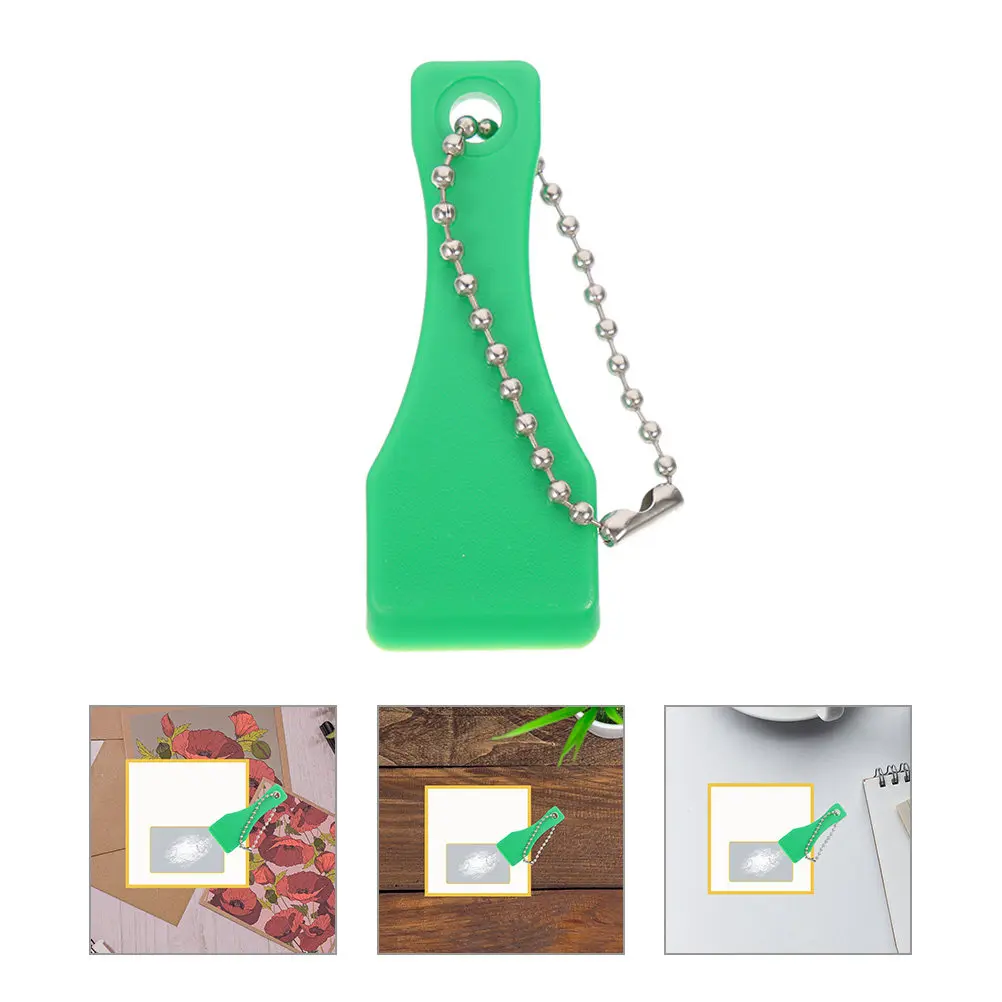 

Набор из 20 пластиковых скребков для лотерейных билетов и карт, многофункциональный, маленький, с креплением на брелок