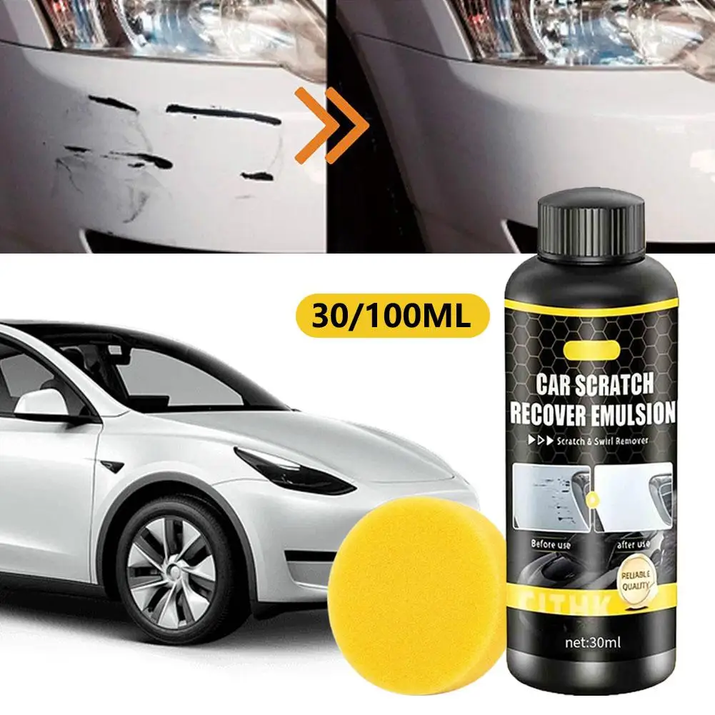 Car Scratch Remover Quick Polishing Agent Vehicle Paint Repair Kit For Body Door Motorcycle Boat Paint Care Repair Broken Pain