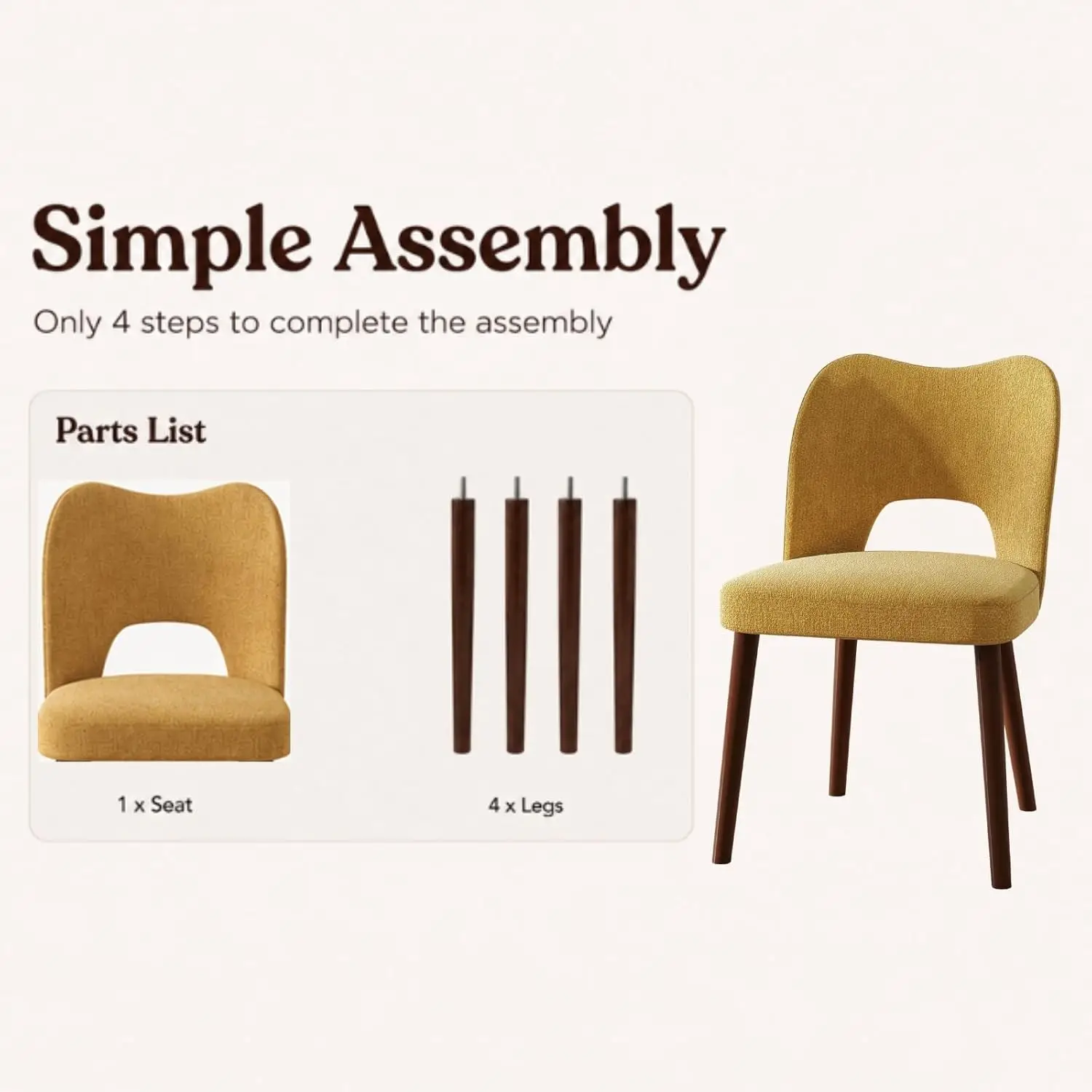 Thumbnail 4 - #33 Low Price Upholstered Dining Chairs Deals