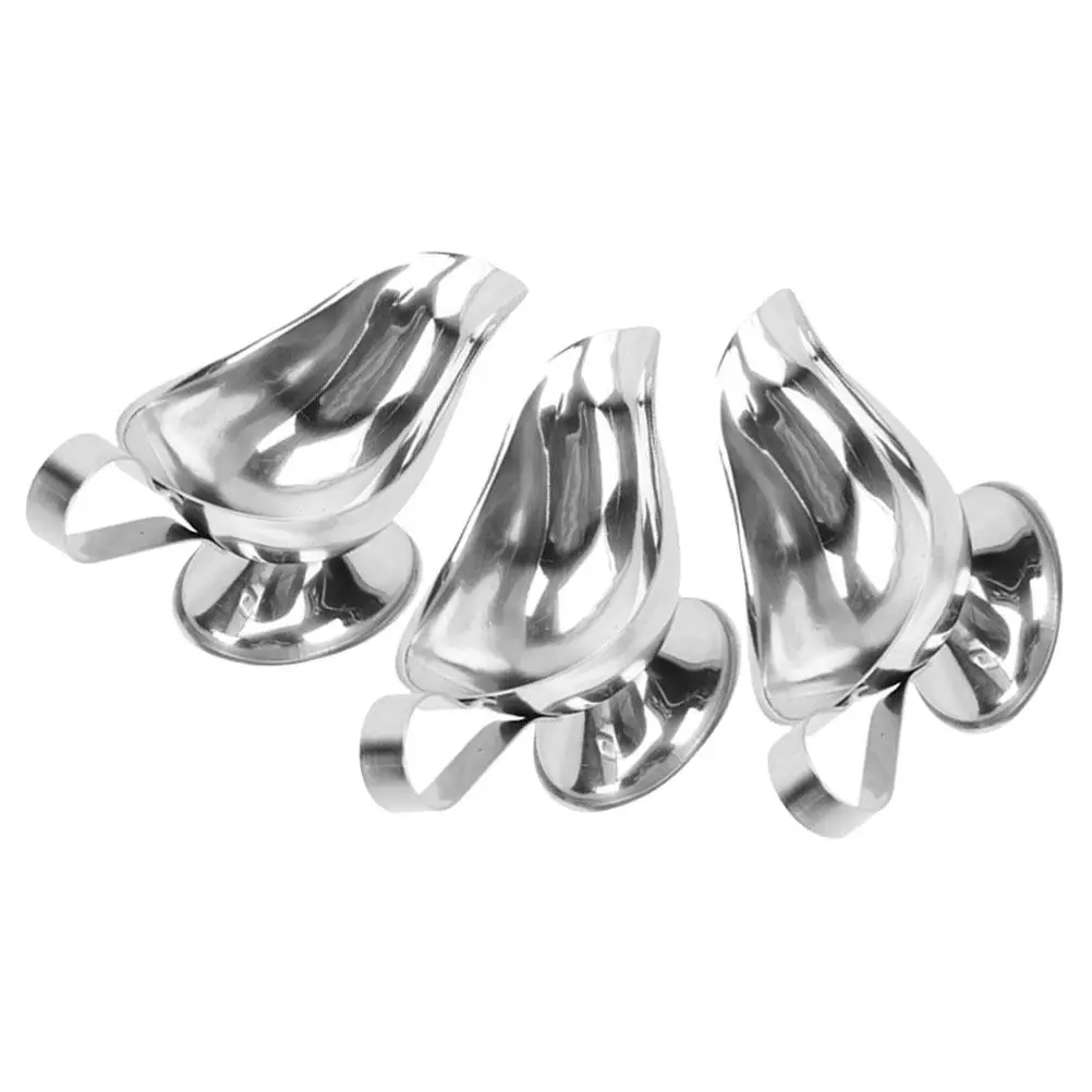 3Pcs Stainless Steel Sauce Pitcher Set Sleek Modern Gravy Boat for Black Pepper Mushroom Maple Syrup Serving Home Restaurant