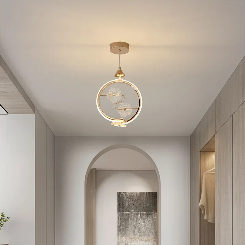

SANDYHA Creative LED Pendant Lights French Crystal Chandelier for Living Room Dining Room Bedroom Unique Home Decoration