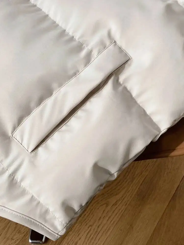 ZMEENNA Bezrękawniki damskie ze stójką, zapinane na jeden guzik, jednokolorowe kurtki na jesień 2025, nowe modne topy damskie, model ZM4053