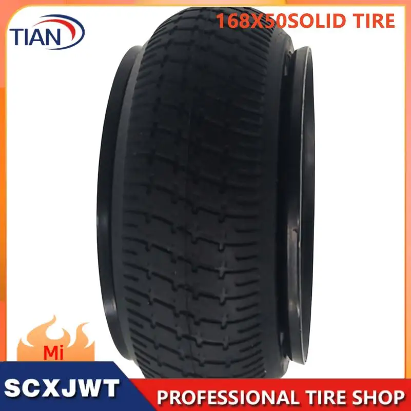 168x50 solid tire structure is stable and suitable for lawn drilling/weeding machines