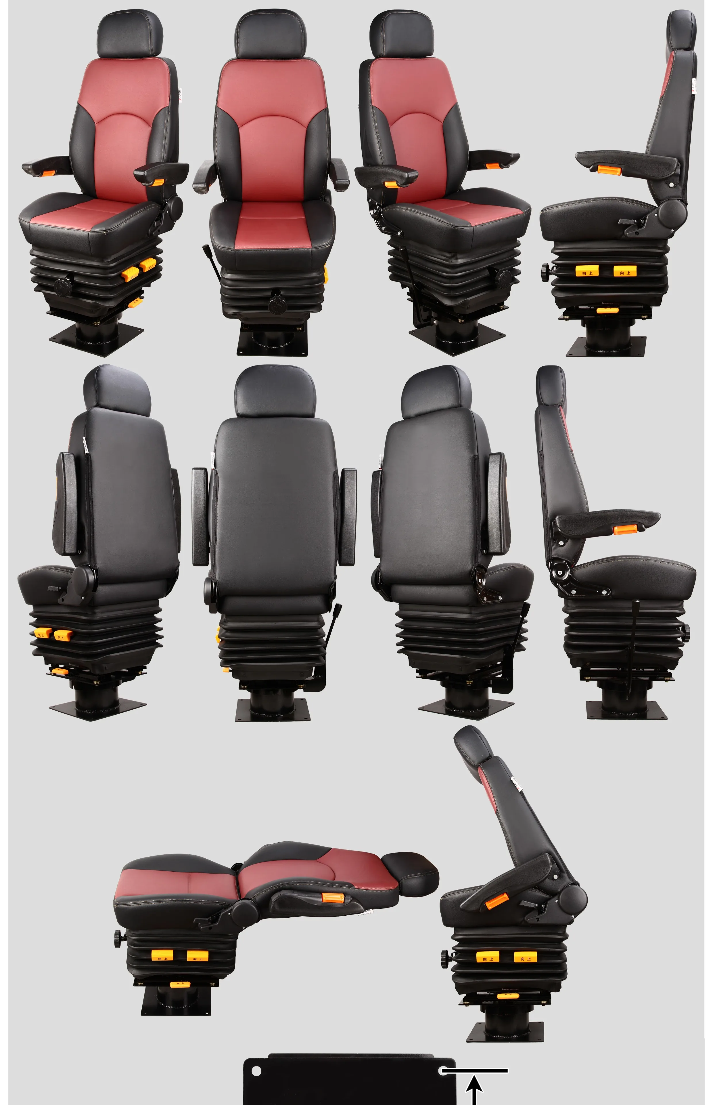 A35 is suitable for Jiangling Ford Quanshun IVECO camping car modified driver seat