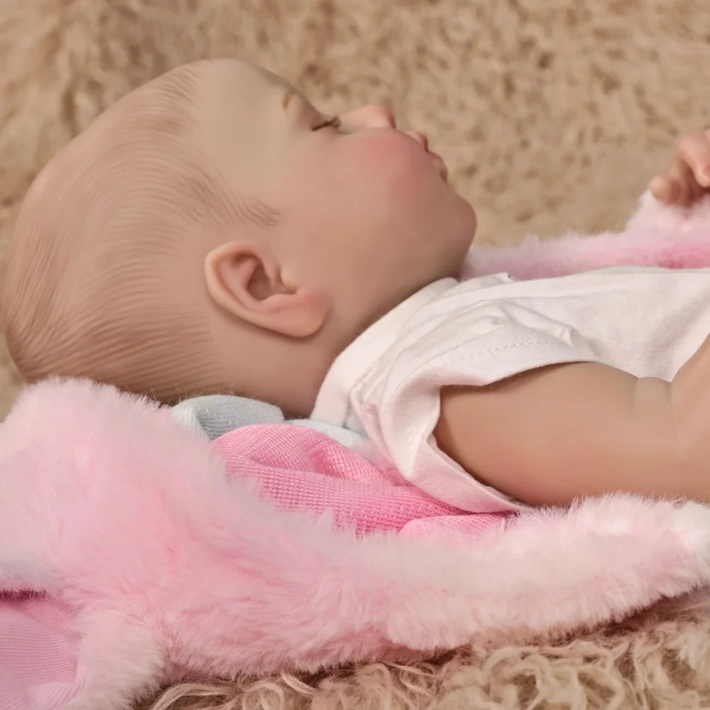 Cloveray 20 inch Full Body Vinyl Realistic Reborn Doll Cute Plush Unicorn Set Vinyl Doll High-quality Handmade Toy Kid Xmas Gift