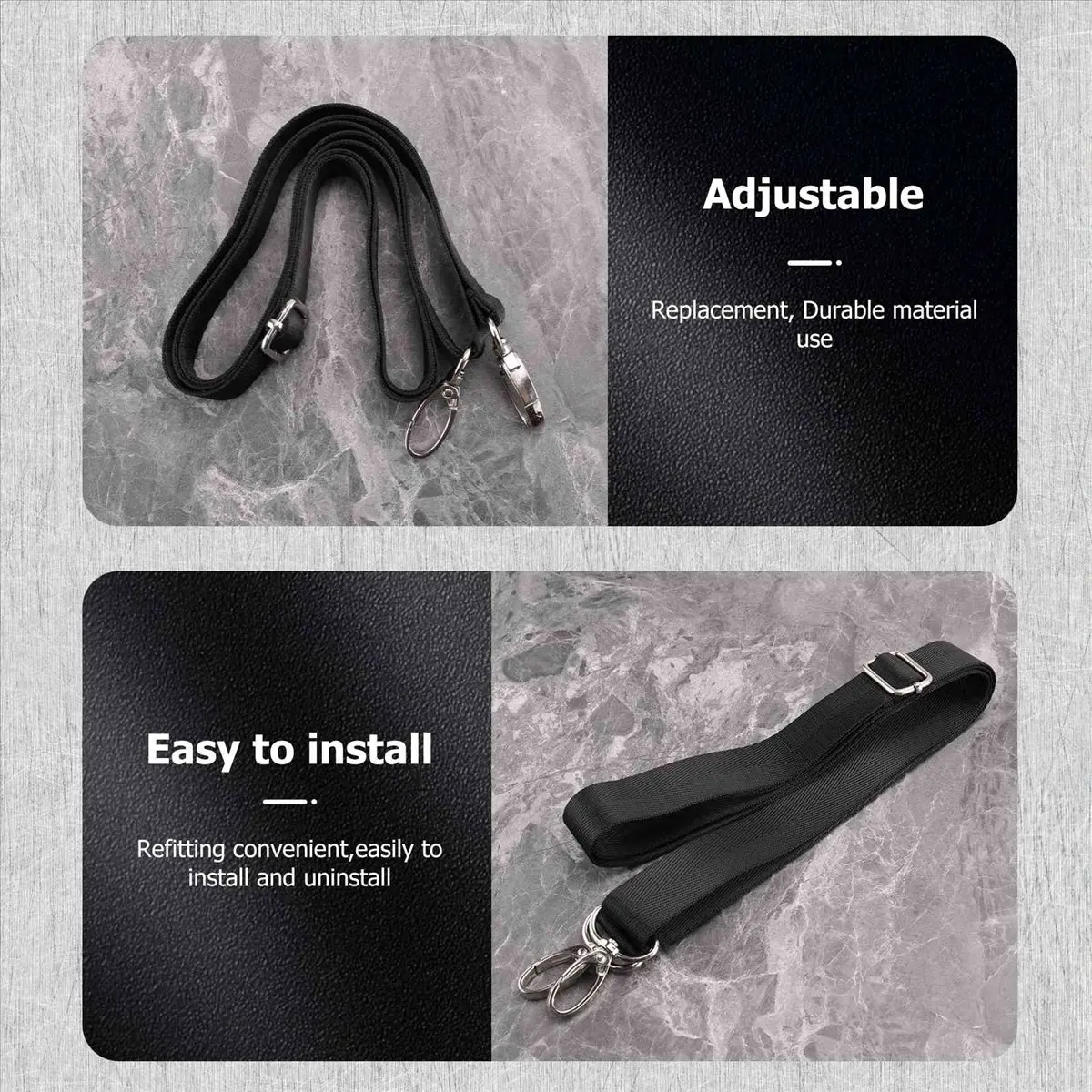 สายสะพายไนลอนปรับได้ ABQR สำหรับกระเป๋าสะพายข้าง สายคล้องคอม สายคล้องกล้อง