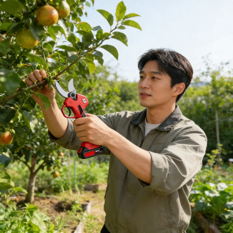 

Outdoor garden fruit tree electric pruning shears thick branch adjustable lithium battery high branch electric pruning shears