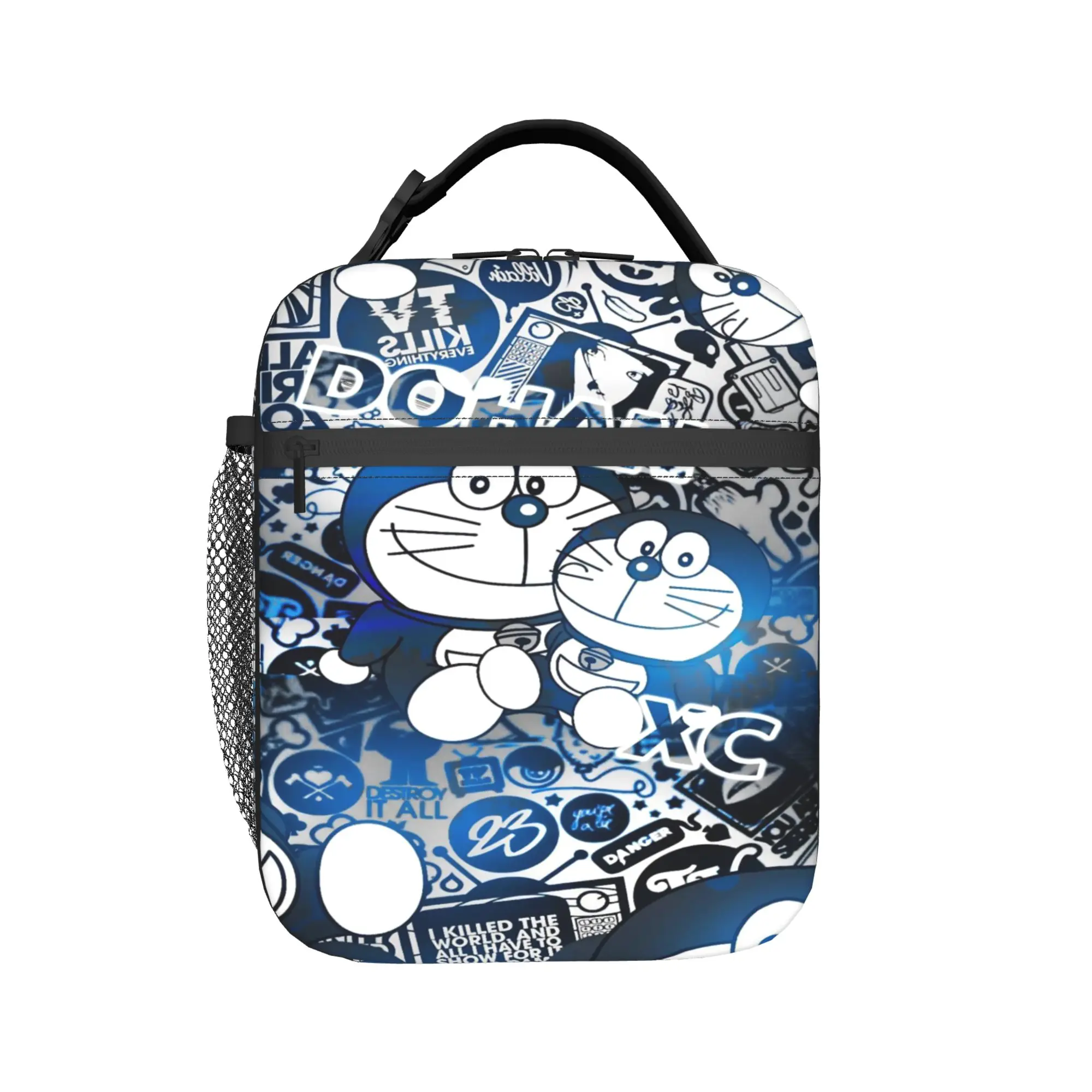 

doraemons blue cats cat Merch Insulated Lunch Bag For Travel Food Storage Bag Portable Cooler Thermal Bento Box