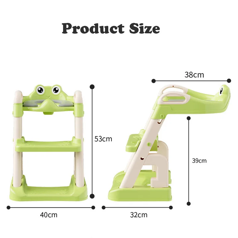 Cartoon Frog Children's Portable Toilet Seat Staircase Children's Pot Kids Urinal Baby Potty Urinal for Children Potty Training