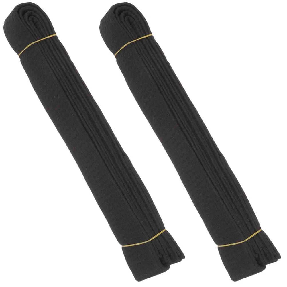 

2 Pcs Taekwondo Belt for Women Uniform Belts Karate Waist Men's Training Equipment Man