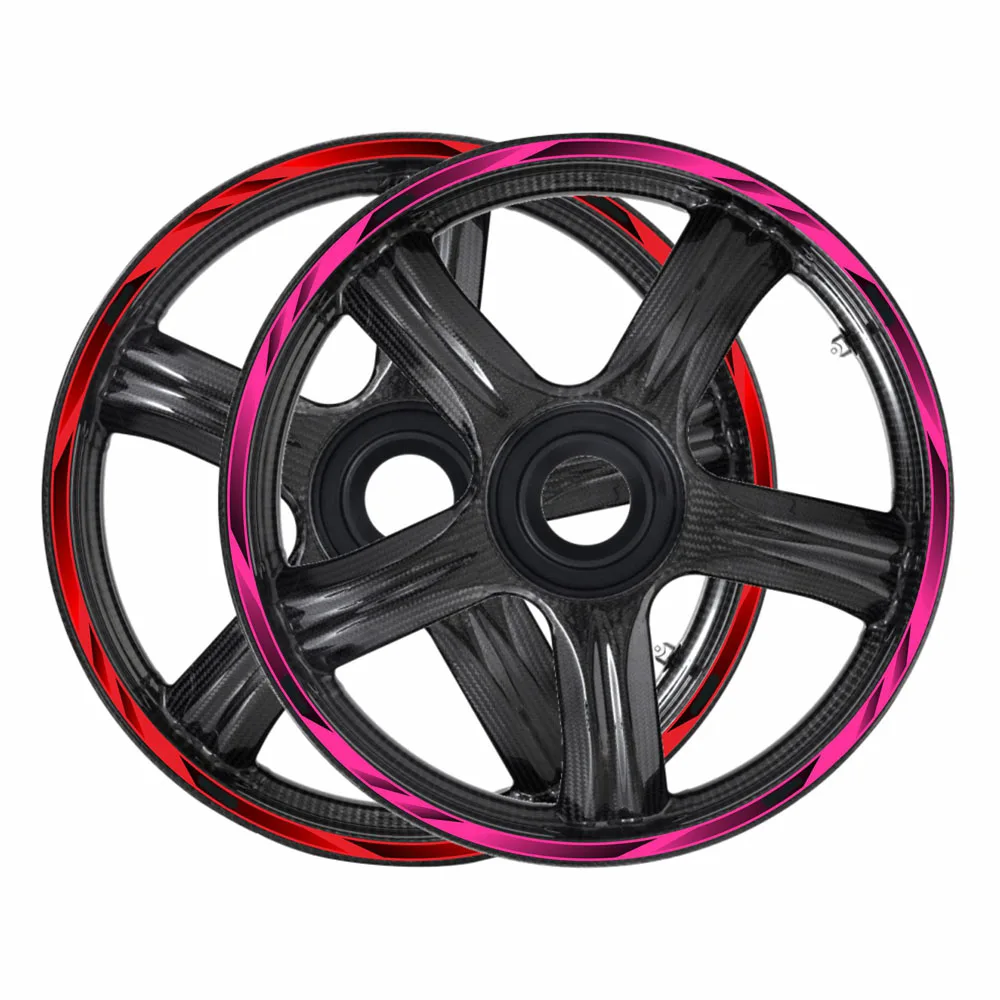 For KAWASAKI NINJA300 EX300 NINJA400 EX400 Motorcycle 17 Inch Front Rear Decal Wheel Hub Waterproof Reflective Rim Stickers