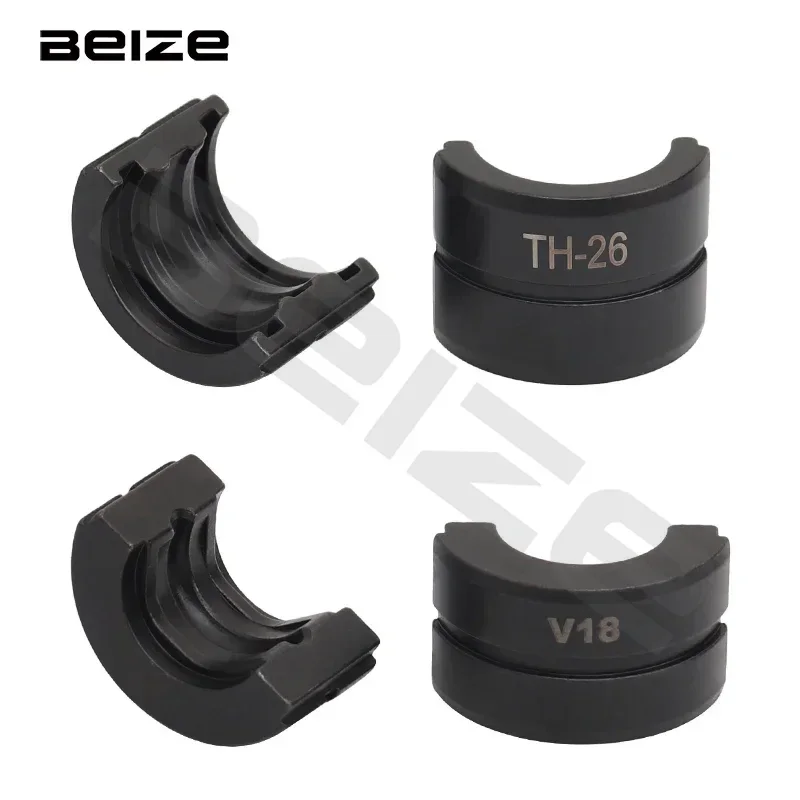 أنواع قوالب تجعيد الأنابيب الهيدروليكية، قوالب أنابيب TH U لتركيبات Pex وقوالب أنابيب V M VAU لتركيبات الفولاذ المقاوم للصدأ والنحاس