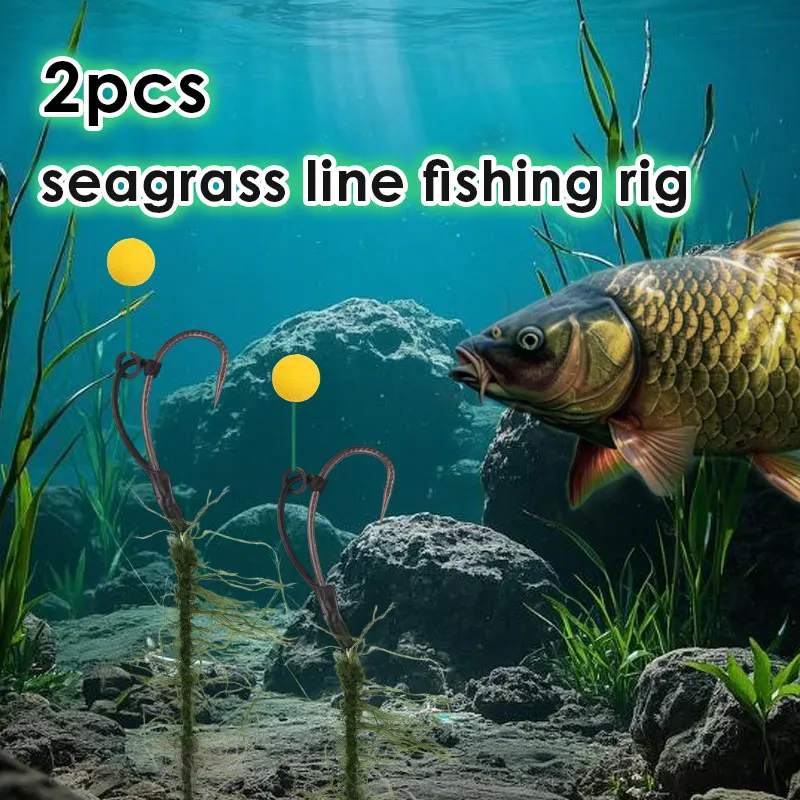 Carp Fishing Line Braided Weed Wire For Carp Hair Rig Making Soft Hooklink Simulated Seaweed Line Method Feeder Accessory Tackle view 5