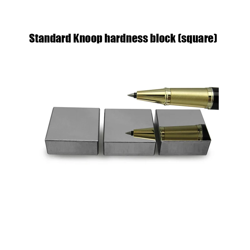 Standard Knoop hardness block HK0.1 0.2 (square/round)Hardness Tester Standard Hardness Block Knoop HK 1 Series Calibration