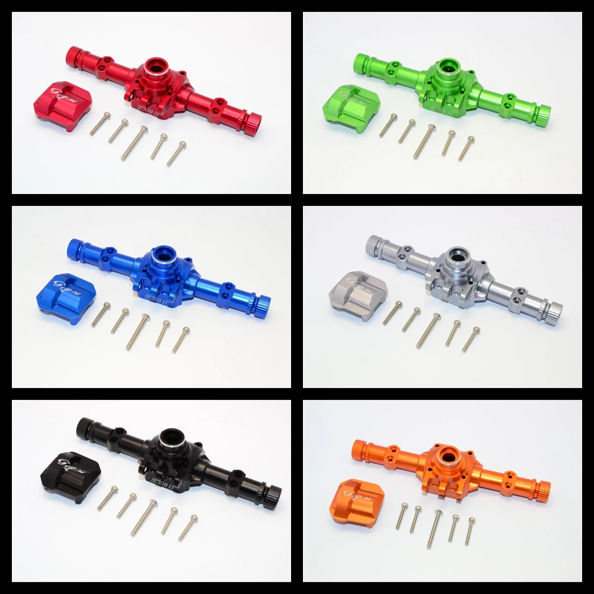 

Алюминиевый корпус передней/задней оси GPM с крышкой для AXIAL SCX10 II 90046