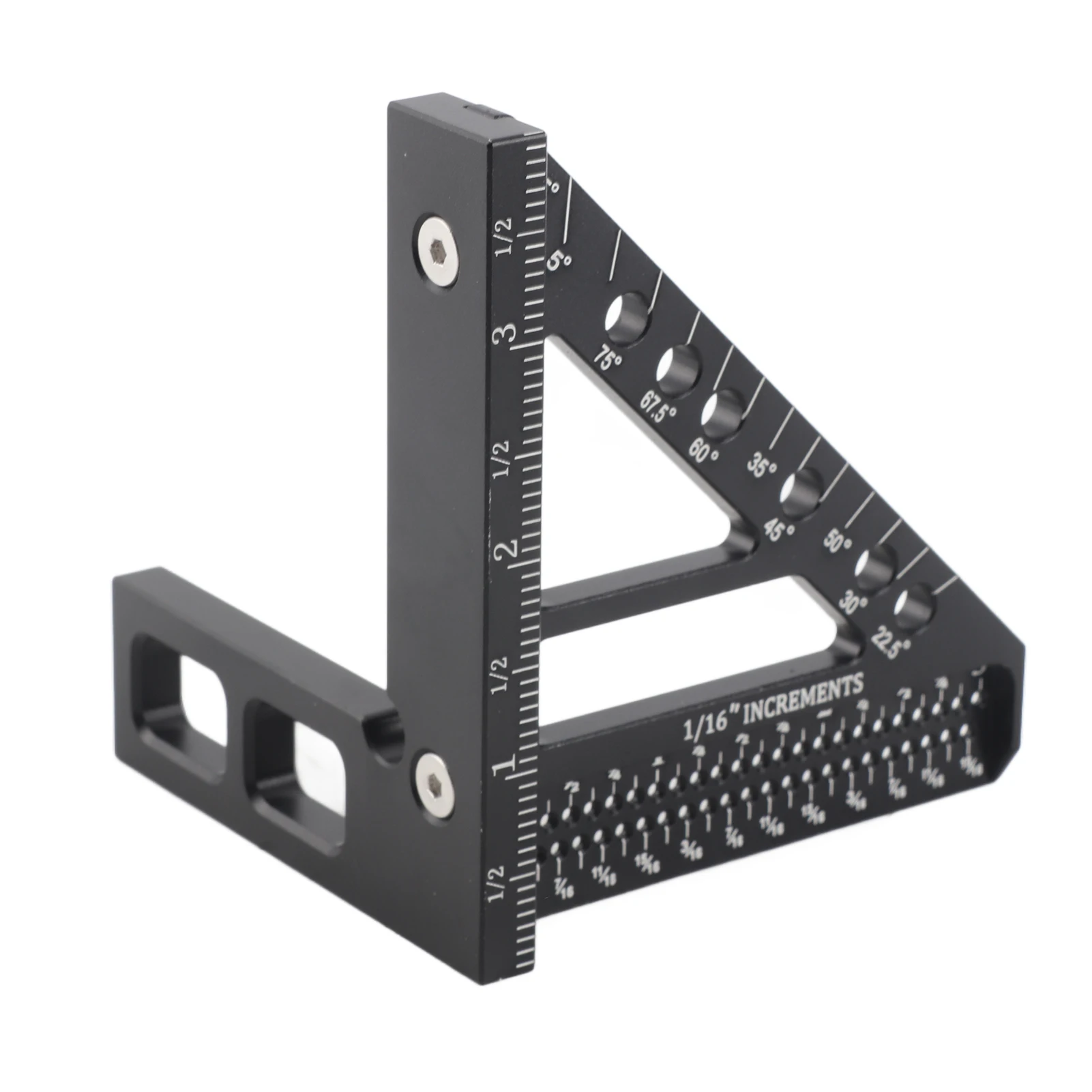 CrossLine Calibration Ruler Vertical Line 45° Angle Right Angle Gauge Angle Ruler Aluminum Alloy Scriber Woodworking Measuring