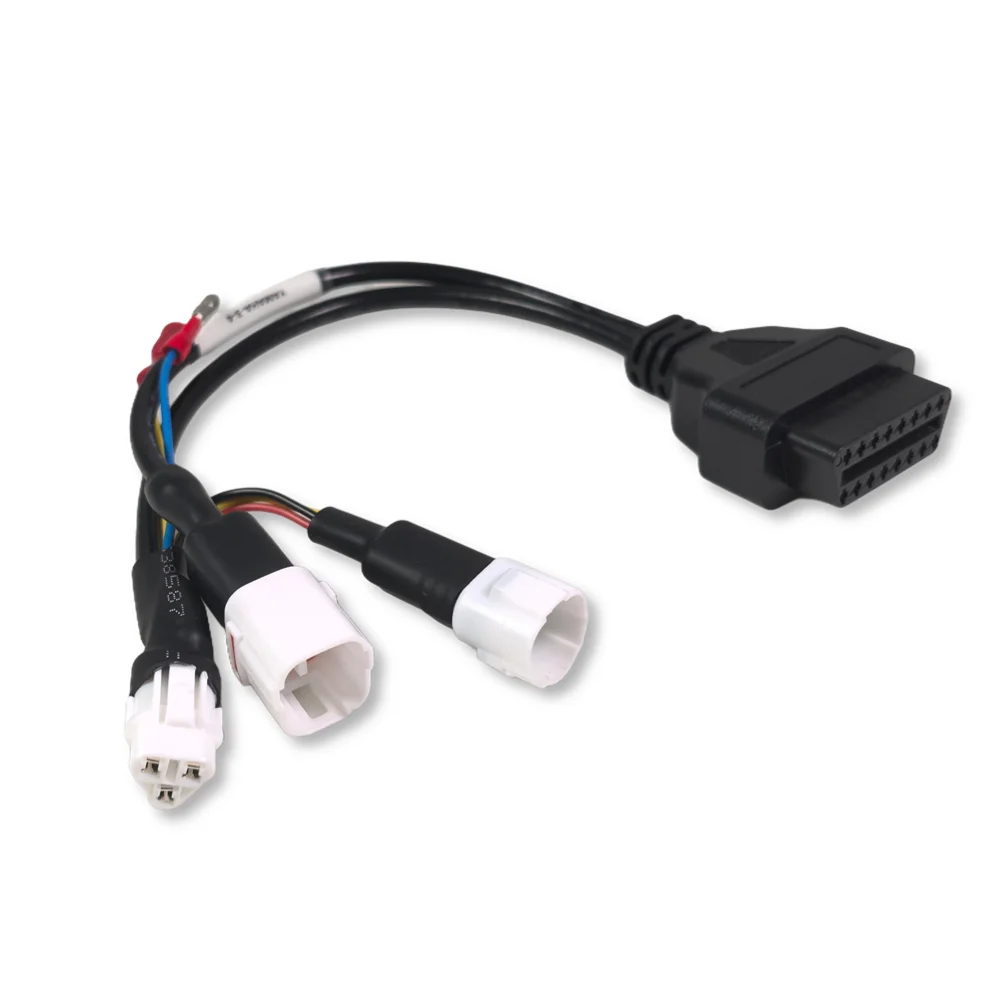 For Yamaha 3pin +4pin for Honda 4pin Motorcycle Cable 3IN1 Motor Extension Cable OBD Diagnostic Connector Adapter