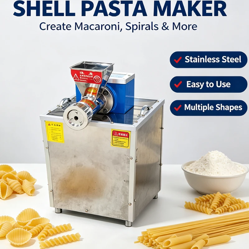 220v Hot Sale Multifunctional Commercial Small Snack Making Machine Noodle Extruder Hollow Pasta Machine Is Simple And Convenien