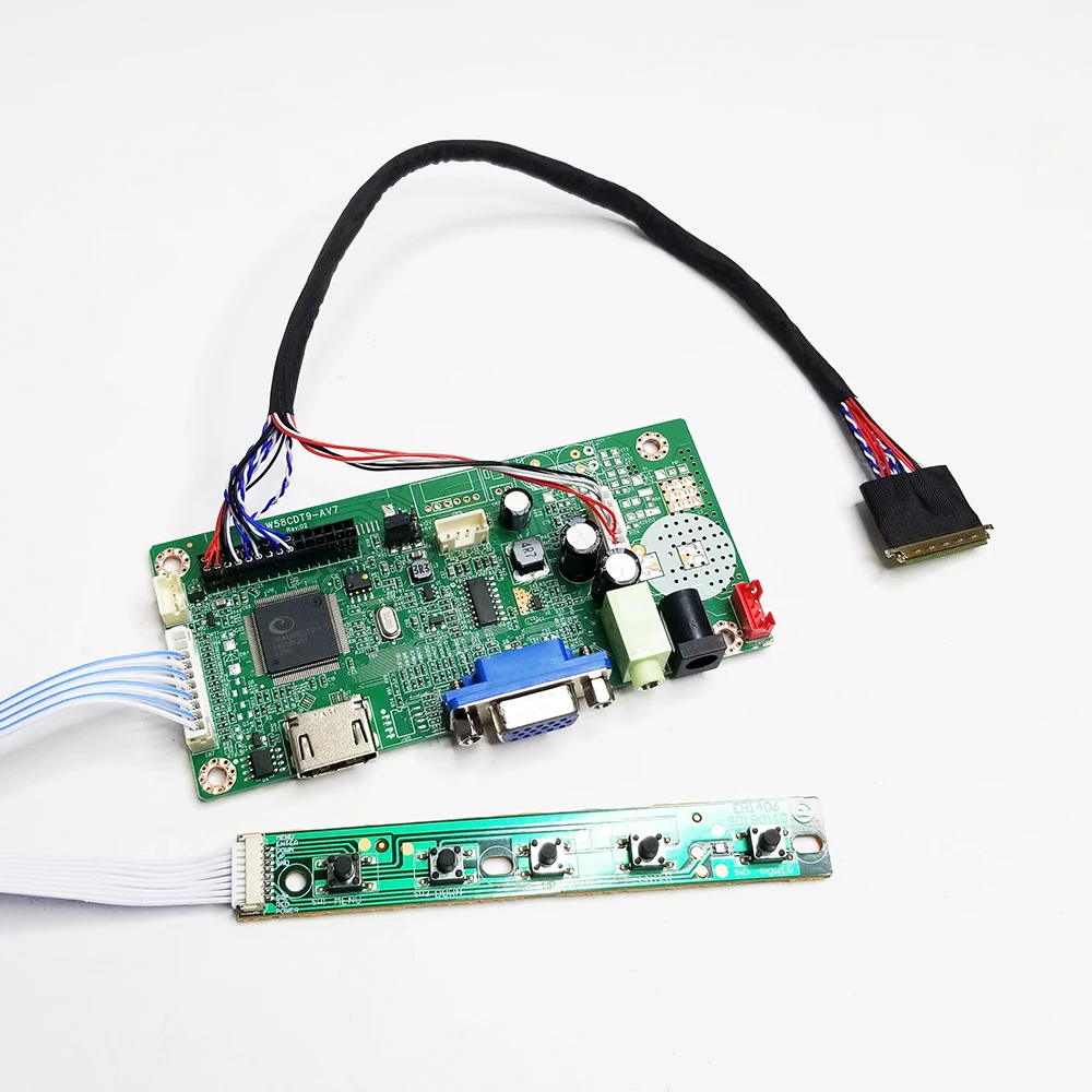 

Плата ЖК-контроллера для 10,1-дюймового EV101WXM-N10 BP101WX1-206 1280*800 1 канал 8 бит 40P wled Комплект драйверов HDMI VGA панель дисплея «сделай сам»