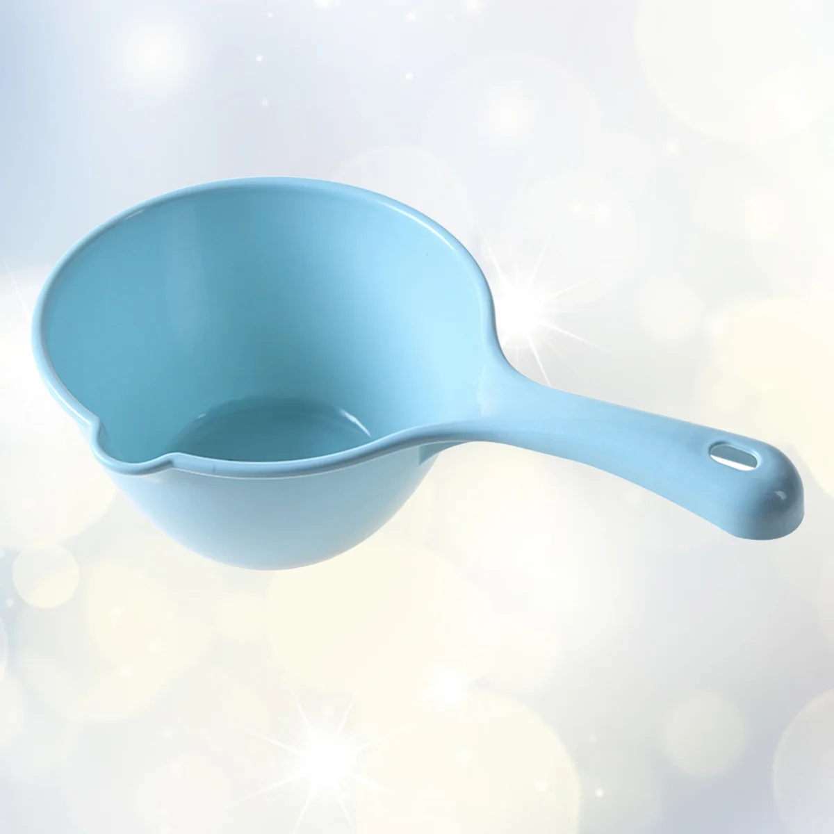 1Pc Plastic Water Ladle Bathing Bailer Water Dipper Spoon for Home Restaurant Kitchen Blue Plastic Water Dipper