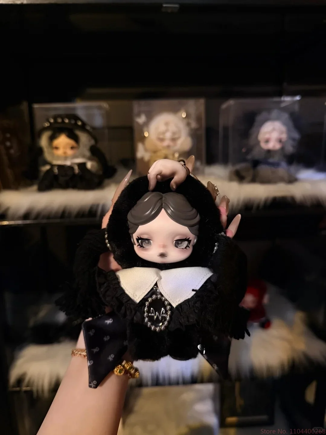 Genuine Pop Mart Skullpanda Black Maid Butterfly Miss Blind Box Wednesday Cute Figure Doll Valentine/Birthday Gifts