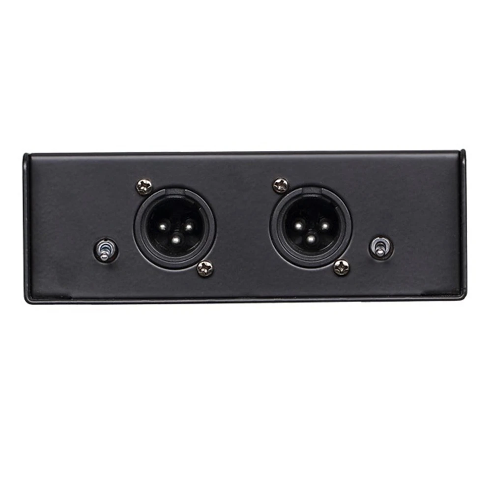 1 Pack DI-2 Audio Isolator Passive Audio DI Box Black Audio Noise Canceller Guitar Isolator Resistor Anti-Noise Audio Converter-