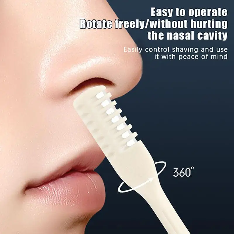 5/10Pcs 360° Rotating Nose Hair Trimmer Manual 2 In 1 Eyebrow Remover Unisex Painless Grooming Tool For Men Women