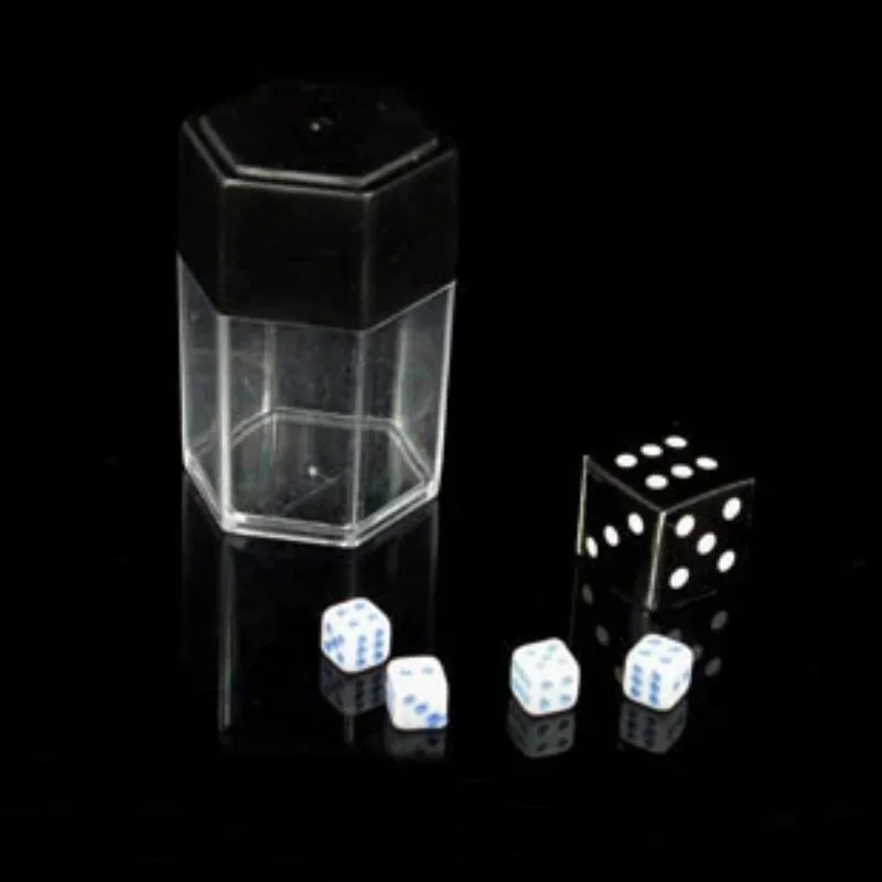 Dice Bomb - Small Magic Tricks Explosion Dice Big to Small Magia Appearing Close Up Bar Gimmick Props Accessories Comedy