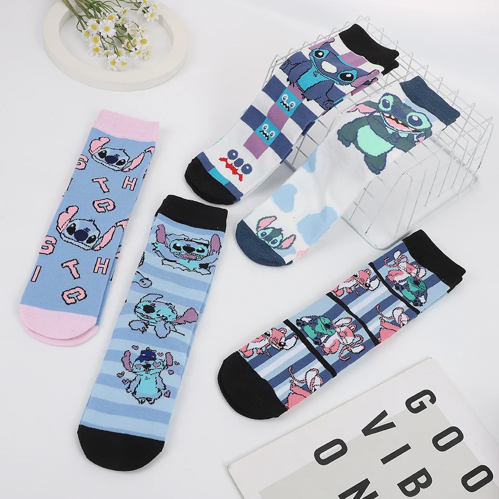 

1/5 пар носков до середины икры с героями мультфильмов, унисекс