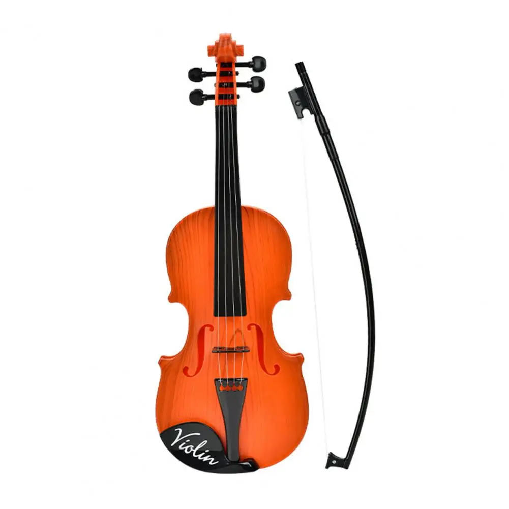 Violín educativo de juguete, violín realista para niños, juguete para aprendizaje de música clásica, educación temprana, portátil simulado para principiantes