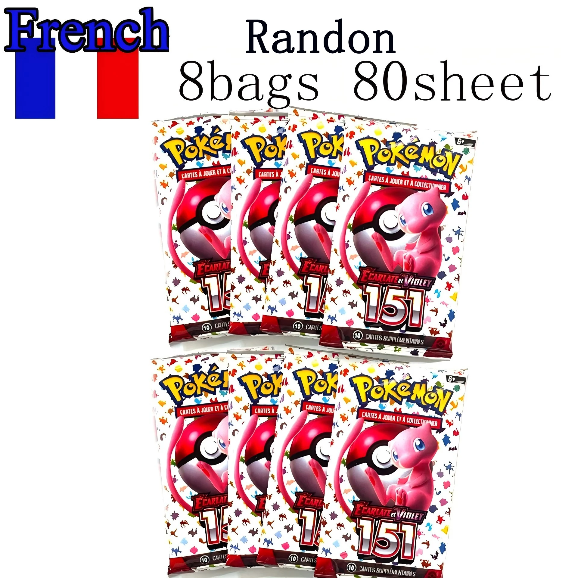 

HOTSALE 1~8Bags French Pokémon TCG: Ecarlet & Violet Etsncelles Astral Radiance Obsidian Flames Booster Box Pokemon Cards Game