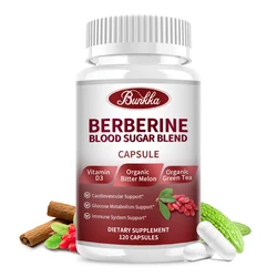 Berberine Supplement (1500mg Per Serving) |120 Veggie Capsules, Ceylon Cinnamon Bark & Bitter Melon Fruit, 97% Berberine HCL