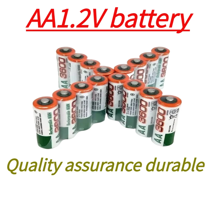 

High-capacity 100% New AA Battery 3600 MAh Rechargeable Battery 1.2V Ni-MH AA Battery Suitable for Clocks Mice Computers