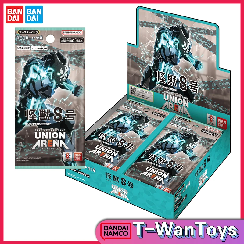 Paquete de refuerzo Bandai Union Arena, Kaiju No. 8 (caja) Paquete de 16 tarjetas coleccionables TCG, edición japonesa original genuina, envío ahora