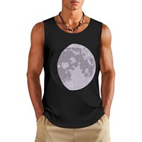 Waxing Gibbous Moon Tank Top Male vest Men's sleeveless t-shirt Men's gym articles Top