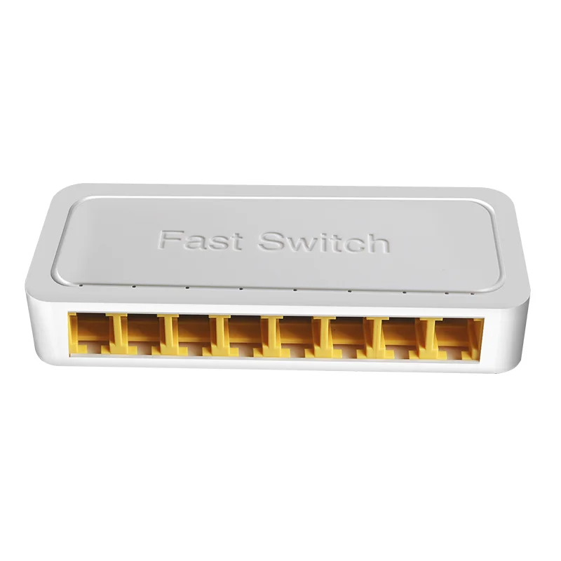 Mini conmutador Ethernet de 8 puertos, 10/100/1000M, conmutador no administrado, Chipset IP178G, concentrador Ethernet para escritorio