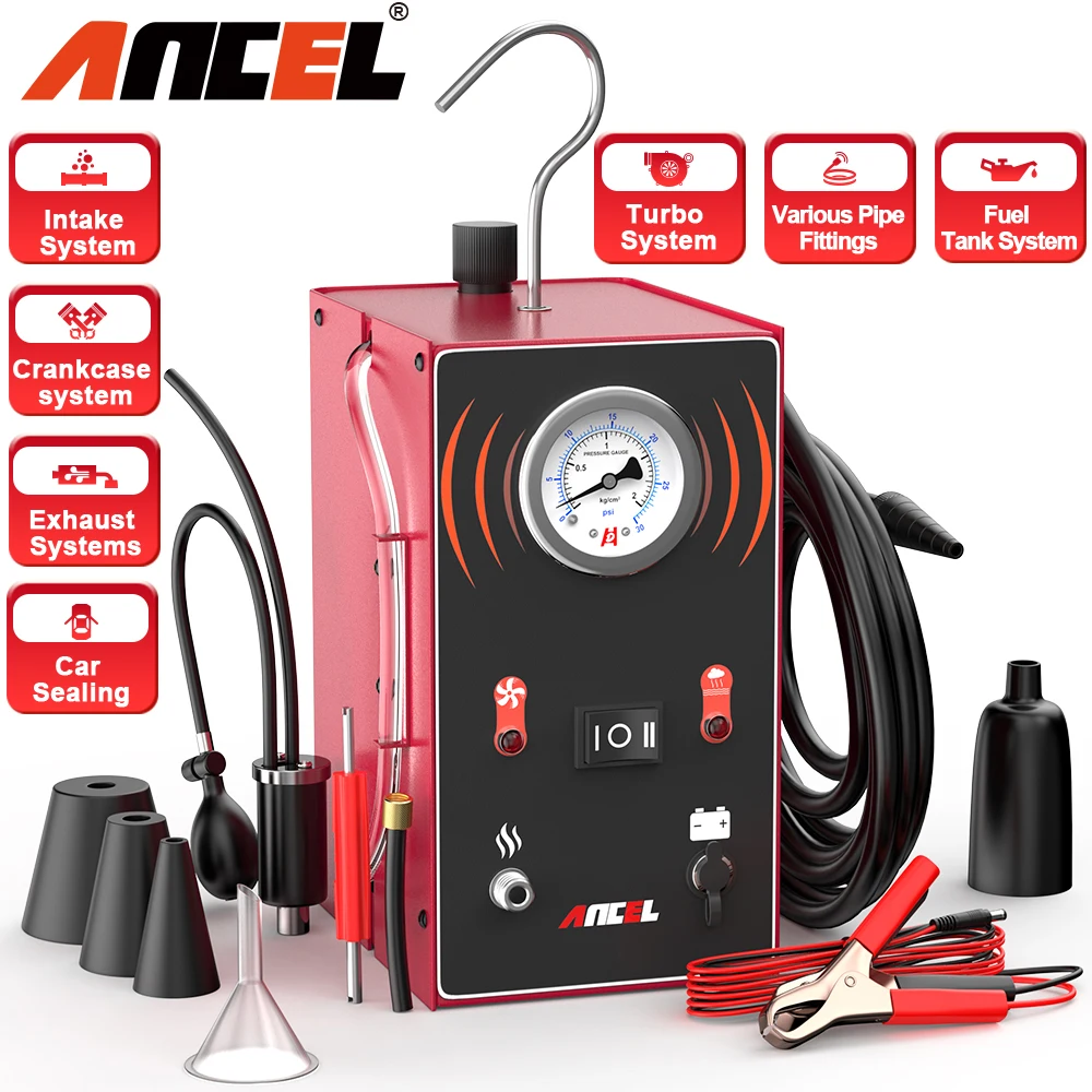 

ANCEL S200 Rauch Leck Detektor für Auto Rauch Maschine Diagnosewerkzeug EVAP Vakuum Tester Öl Kraftstoff Rohr Leckage Locator