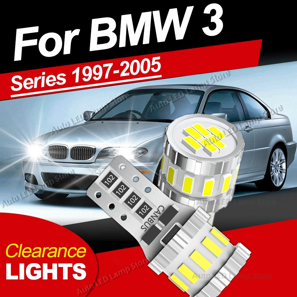 

2pcs LED Clearance Light Lamp W5W T10 For BMW 3 Series E46 Sedan Touring Coupe Compact 1997 1999 2000 2001 2002 2003 2004 2005