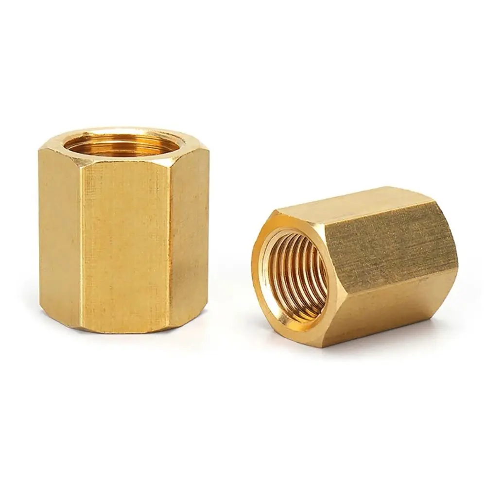 1Pcs Hex Connector Pipe Fitting For Water Fuel Gas Female Thread Hex Coupling Coupler 1/8