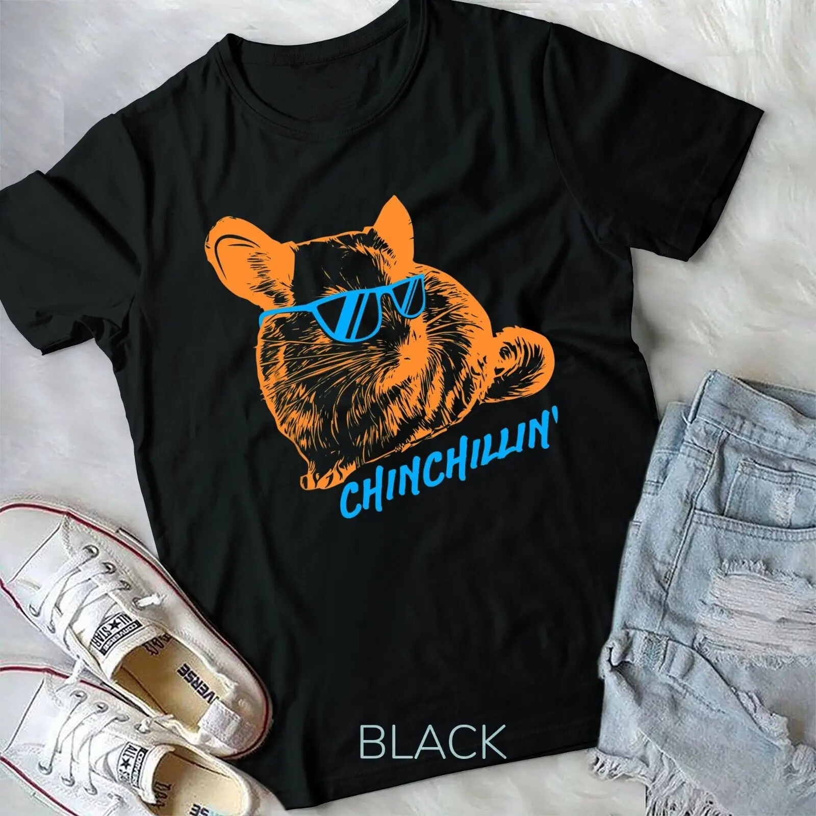 

Забавная футболка унисекс для владельцев Chinchillin Chinchilla