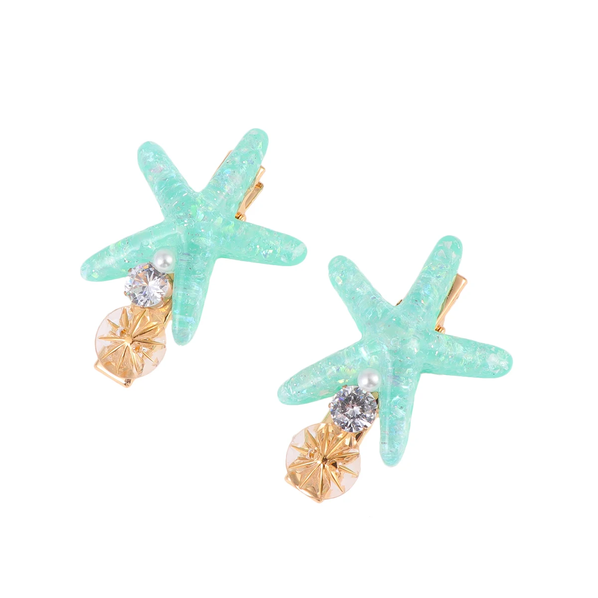 

2Pcs Rhinestone Barrettes Bobby Pins Pearl Girl Women Barrettes Hair Accessories Bobby Pins Wedding Party Hair Tools