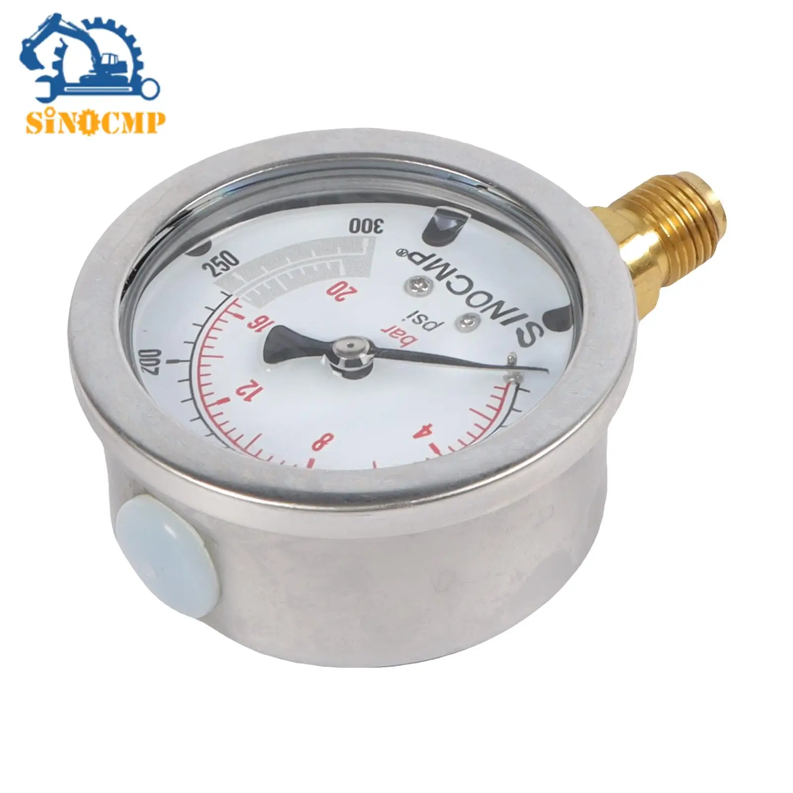 Hydraulic Gauge 0-20Bar 0-300Psi 2Mpa Measuring Tool for Various Applications Car Accessories