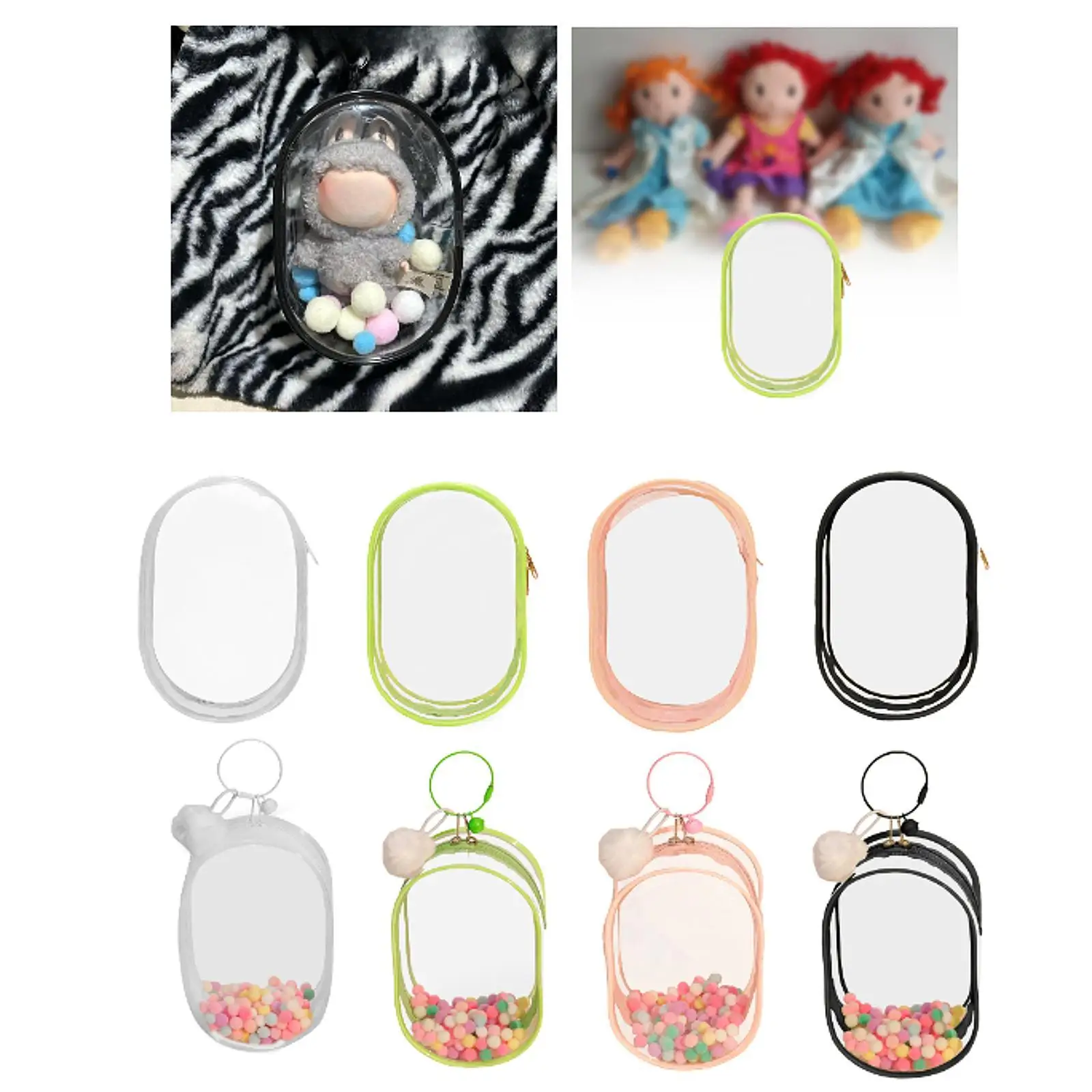 Saco exterior do armazenamento da boneca do algodão, saco dos coletores, bonecas pequenas, 15 cm, 18cm