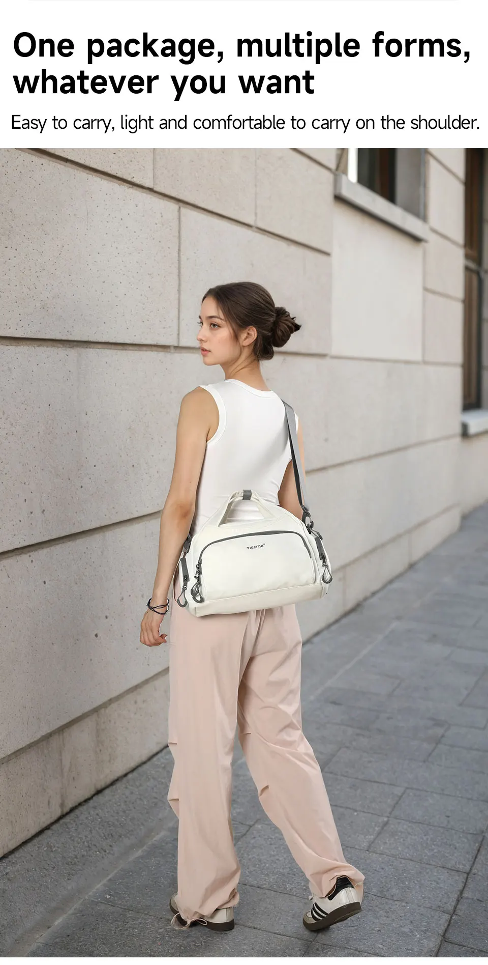 Tigernu Frauen Casual Sport Handtasche Weibliche Outdoor Schulter Tasche Täglichen Pendeln Spritzwassergeschützt Große Kapazität Für 11 zoll Tablet – Detail 8