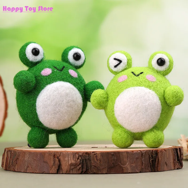 

Cute Wool Felt Material Animal Handmade Toy DIY Material Package Holiday Gift Non Finished Handmade Set with Video Tutorial