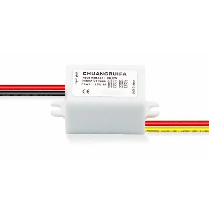 

652F Automotive 12V to 5V Converter 3A 15W Power Module Upgrades for LED Systems