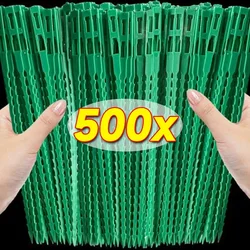500/10pcs Adjustable Garden Cable Ties Self-locking Cables Tie for Plants Shrubs Support Fastener Fixed Zip Loop Wire Wrap Rings